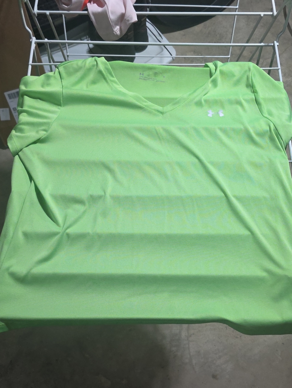 Womens Under armour Heat Gear 1X Green Shirt